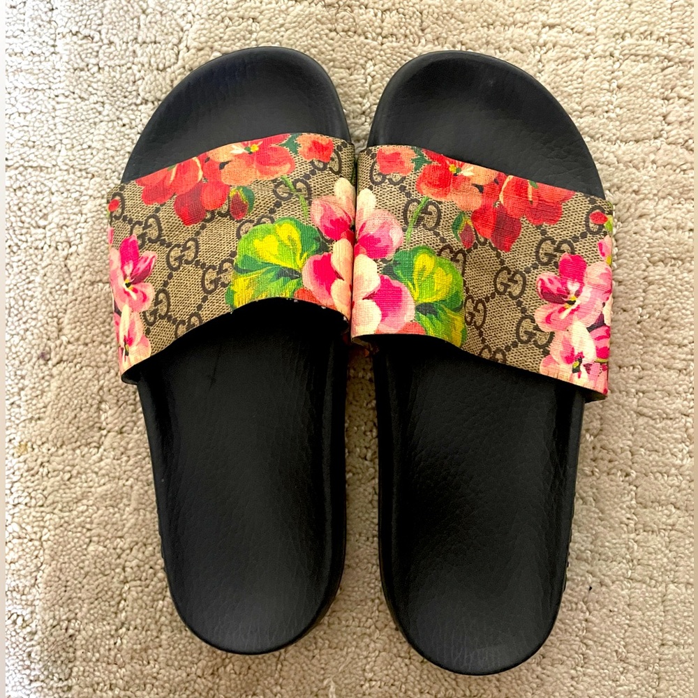 Gucci Blooms Supreme Floral Slides